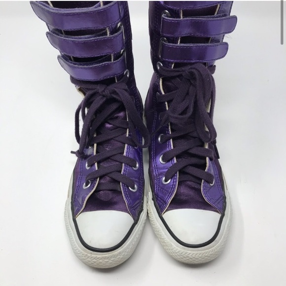 Chuck Taylor Converse High Tops Purple Size 5 - Picture 2 of 7